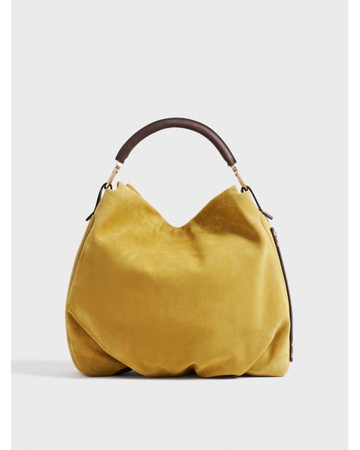 Bice Borsa Hobo Medium di Borbonese in Yellow