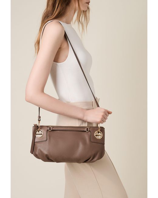 London Tracolla Small di Borbonese in Brown