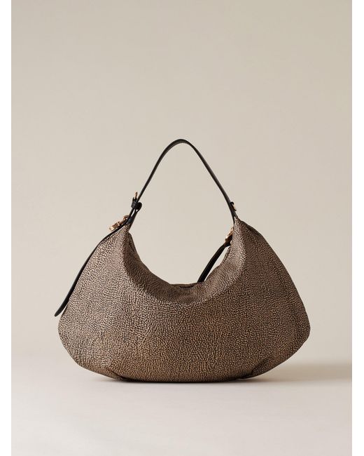 Prive Borsa Hobo Medium di Borbonese in Natural