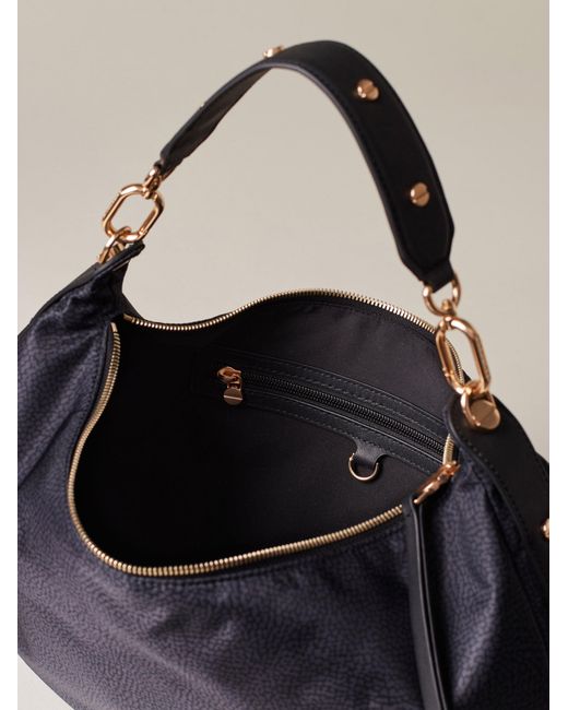 Frame Borsa Hobo Medium di Borbonese in Black