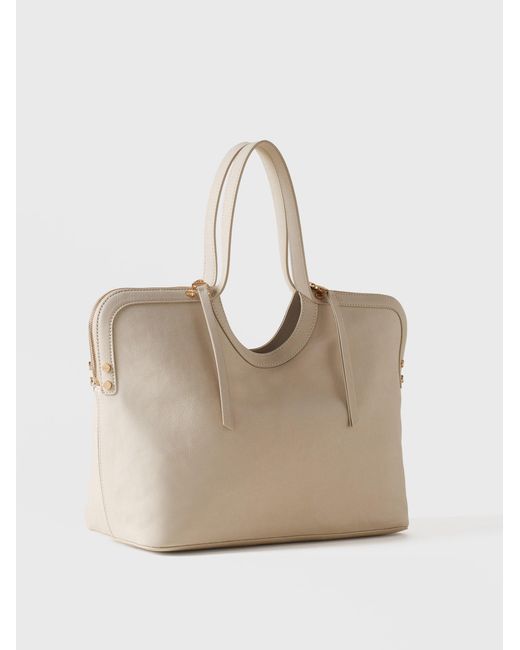 Bice Borsa Shopping Large di Borbonese in Natural