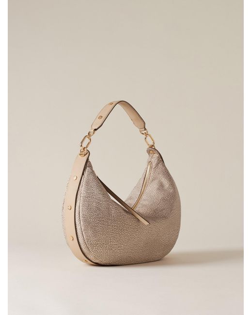 Frame Borsa Hobo Medium di Borbonese in Natural