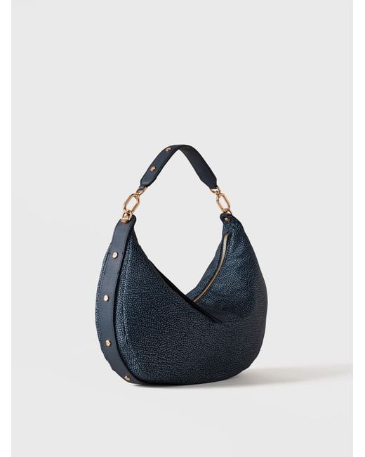 Frame Borsa Hobo Medium di Borbonese in Blue