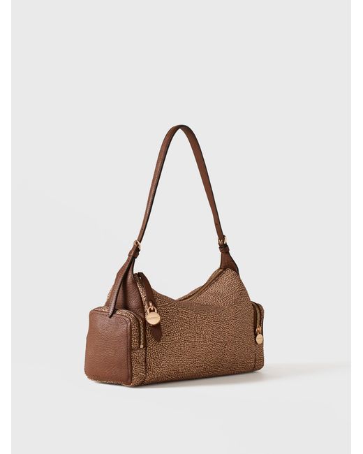 Poche Borsa Hobo Medium di Borbonese in Natural