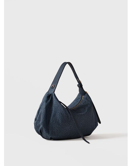 Prive Borsa Hobo Small di Borbonese in Blue