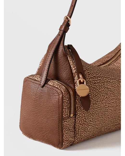 Poche Borsa Hobo Medium di Borbonese in Natural