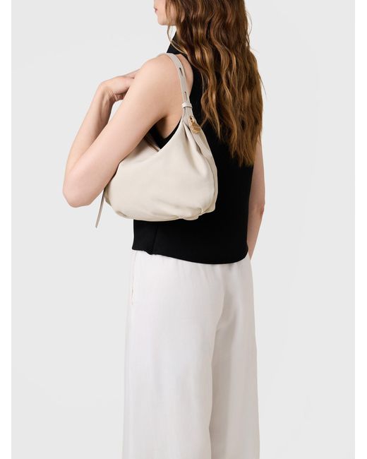 Prive Borsa Hobo Small di Borbonese in Natural