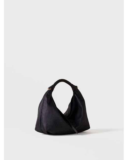 Plie Borsa Hobo Small di Borbonese in Black