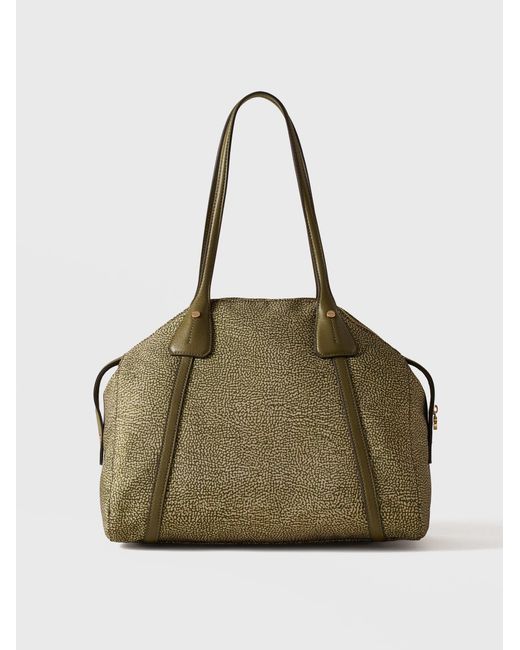 Poche Borsa Shopping Medium di Borbonese in Natural