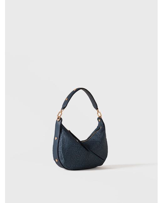 Frame Borsa Hobo Small di Borbonese in Blue