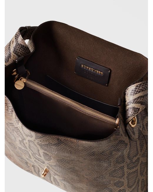 Premiere Borsa Hobo Medium di Borbonese in Natural