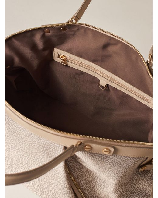 Frame Borsa Bauletto Medium di Borbonese in Natural