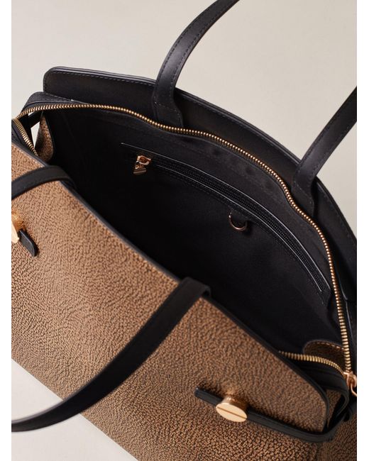 Gemini Borsa Shopping Medium di Borbonese in Natural