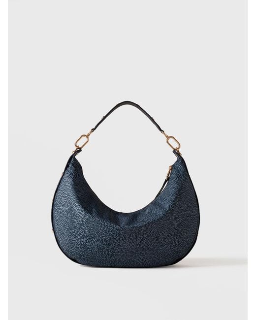 Frame Borsa Hobo Medium di Borbonese in Blue