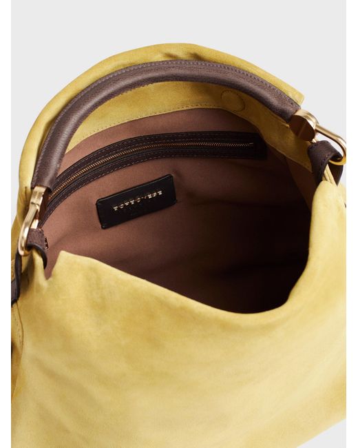 Bice Borsa Hobo Medium di Borbonese in Yellow
