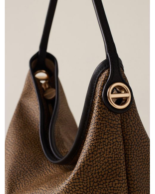 Flight Borsa Hobo Small di Borbonese in Natural