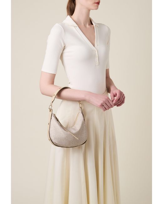Frame Borsa Hobo Small di Borbonese in Natural