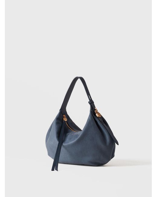 Prive Borsa Hobo Small di Borbonese in Blue