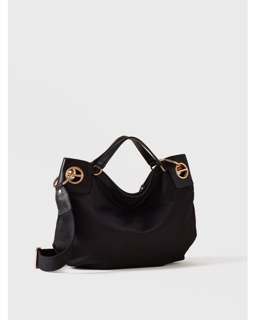 London Borsa Hobo Medium di Borbonese in Black