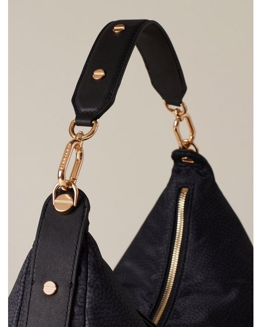 Frame Borsa Hobo Medium di Borbonese in Black