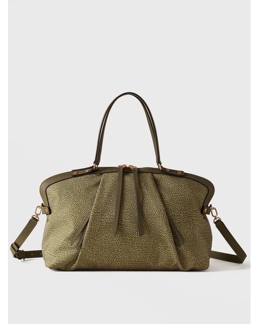 Frame Borsa Bauletto Medium di Borbonese in Natural