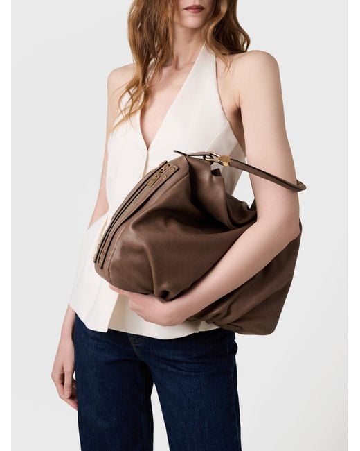 Bice Borsa Hobo Medium di Borbonese in Natural