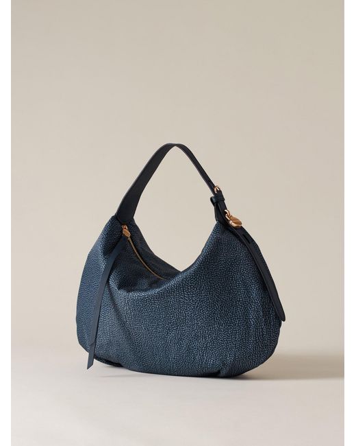 Prive Borsa Hobo Medium di Borbonese in Blue