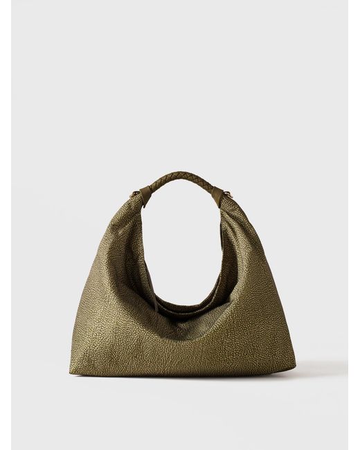 Plie Borsa Hobo Medium di Borbonese in Natural