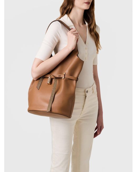 Premiere Secchiello Large di Borbonese in Brown