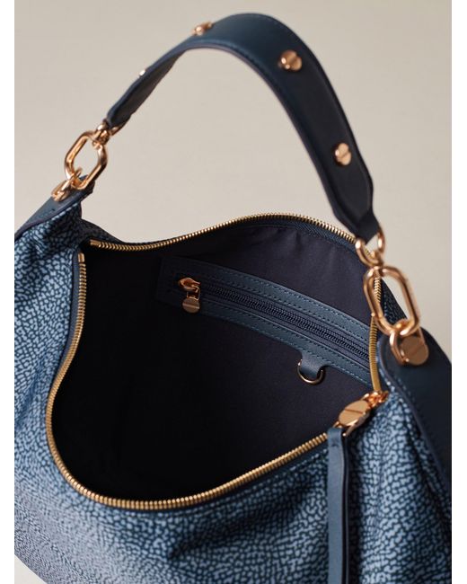 Frame Borsa Hobo Medium di Borbonese in Blue