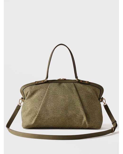 Frame Borsa Bauletto Medium di Borbonese in Natural