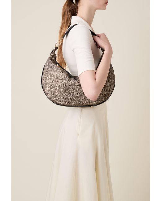 Frame Borsa Hobo Medium di Borbonese in Natural