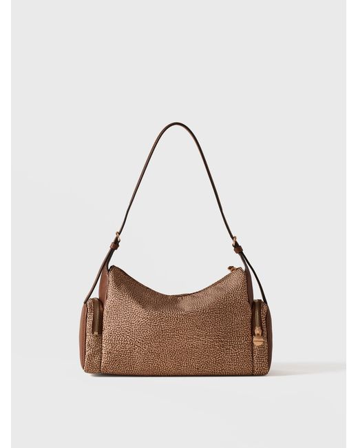Poche Borsa Hobo Medium di Borbonese in Natural