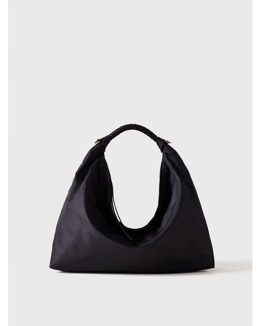Plie Borsa Hobo Medium di Borbonese in Black