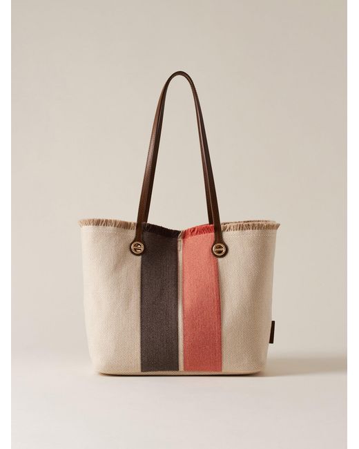 Flight Shopping Bag Medium di Borbonese in Natural