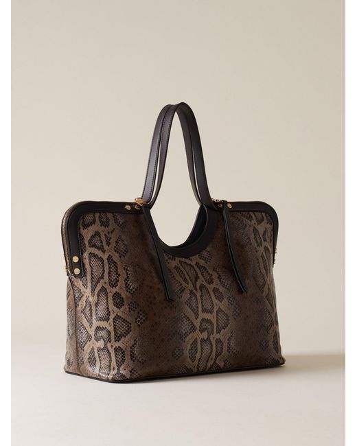 Bice Borsa Shopping Large di Borbonese in Natural