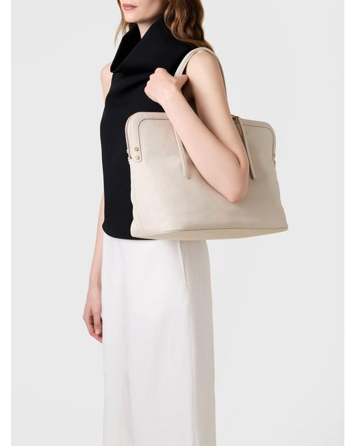 Bice Borsa Shopping Large di Borbonese in Natural