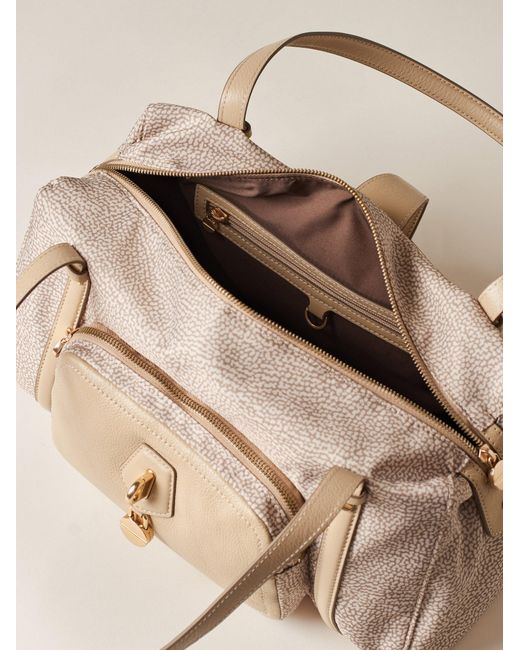 Poche Bauletto Medium di Borbonese in Natural