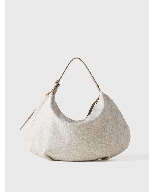Prive Borsa Hobo Medium di Borbonese in Natural