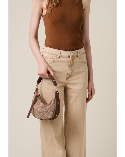 Frame Borsa Hobo Small di Borbonese in Natural