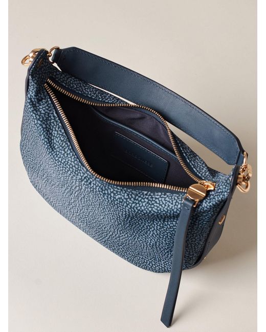 Frame Borsa Hobo Small di Borbonese in Blue