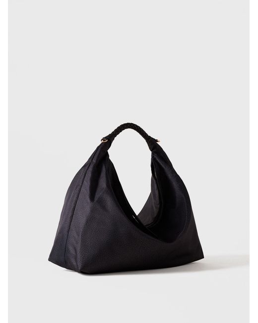 Plie Borsa Hobo Medium di Borbonese in Black