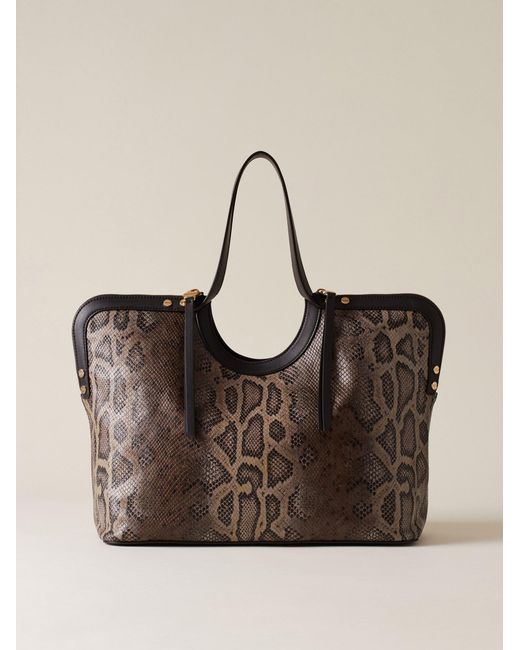 Bice Borsa Shopping Large di Borbonese in Natural