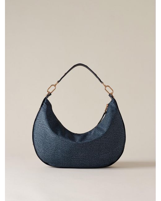 Frame Borsa Hobo Medium di Borbonese in Blue