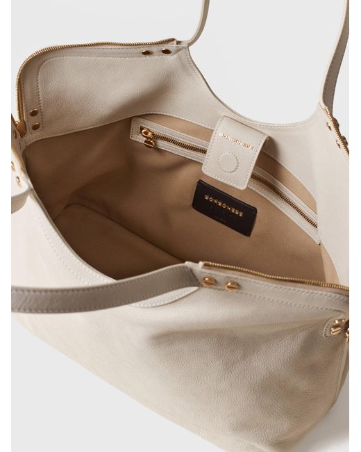 Bice Borsa Shopping Large di Borbonese in Natural