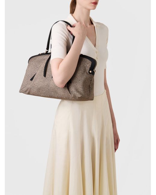 Frame Borsa Bauletto Medium di Borbonese in Brown