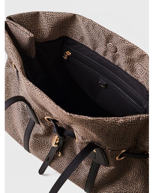 Prive Borsa Shopping Large di Borbonese in Natural
