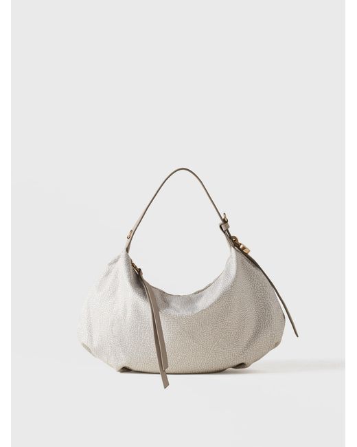 Prive Borsa Hobo Small di Borbonese in Natural