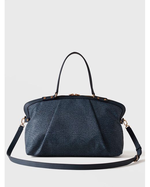 Frame Borsa Bauletto Medium di Borbonese in Blue