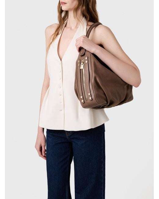 Bice Borsa Hobo Medium di Borbonese in Natural